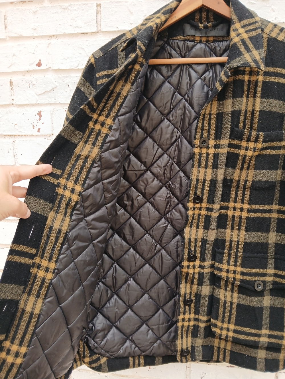 Jenni Kayne Farmhouse Wool Plaid Shacket Lined Jacket - Picture 9 of 11